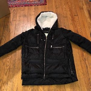 Sam Edelman Faux Shearling Lined Puffer Coat NWOT